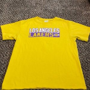 Boys LA Lakers YL Short Sleeve Shirt